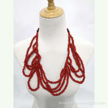 Hawaiian Lopa Seeds Red Beans Acacia Beans Necklace